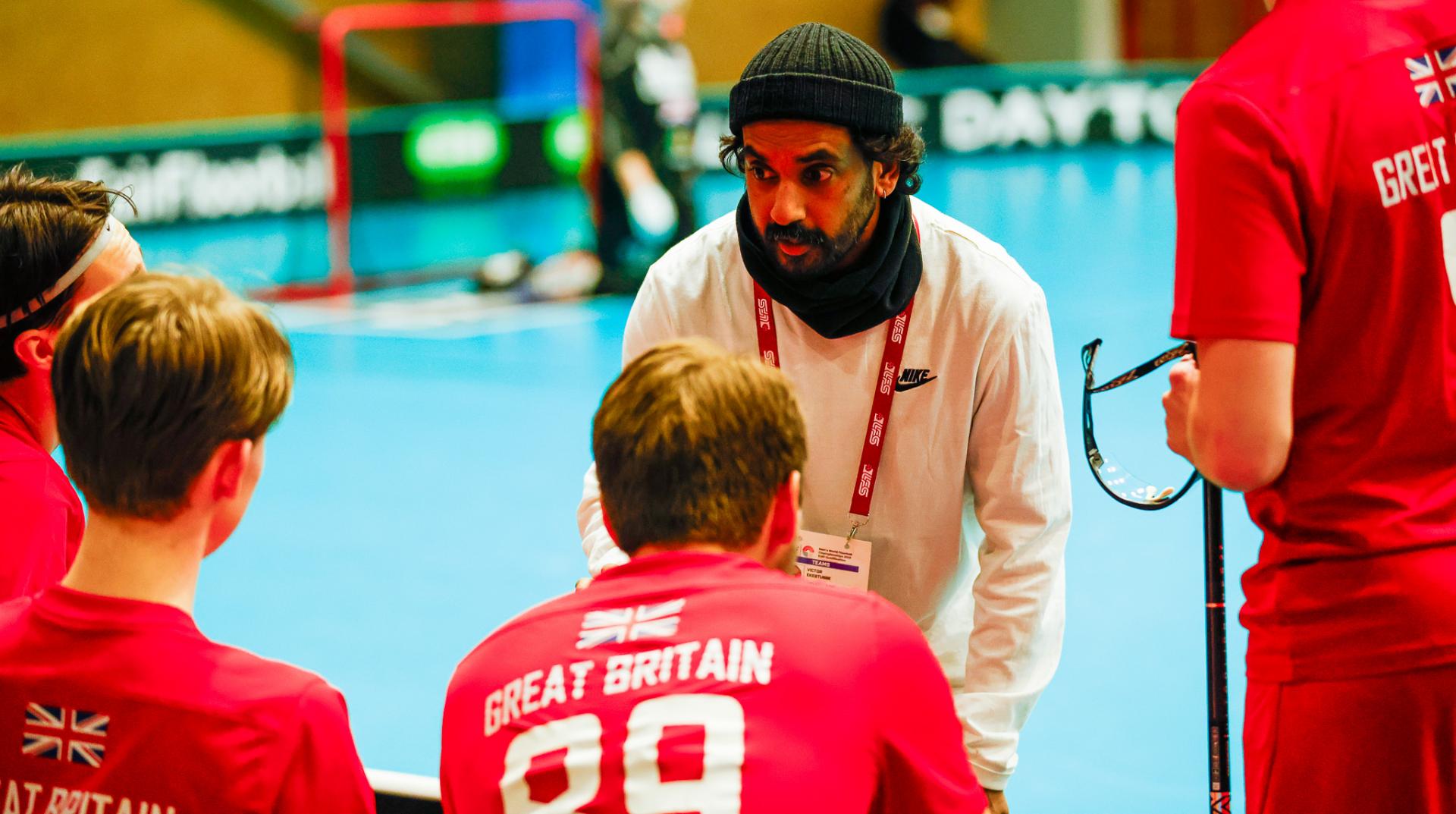 Bilder fra Liepājas Olimpiskais Centrs og VM-kvalifiseringen i 2026 mellom Storbritannia og Nederland 6. februar 2026.