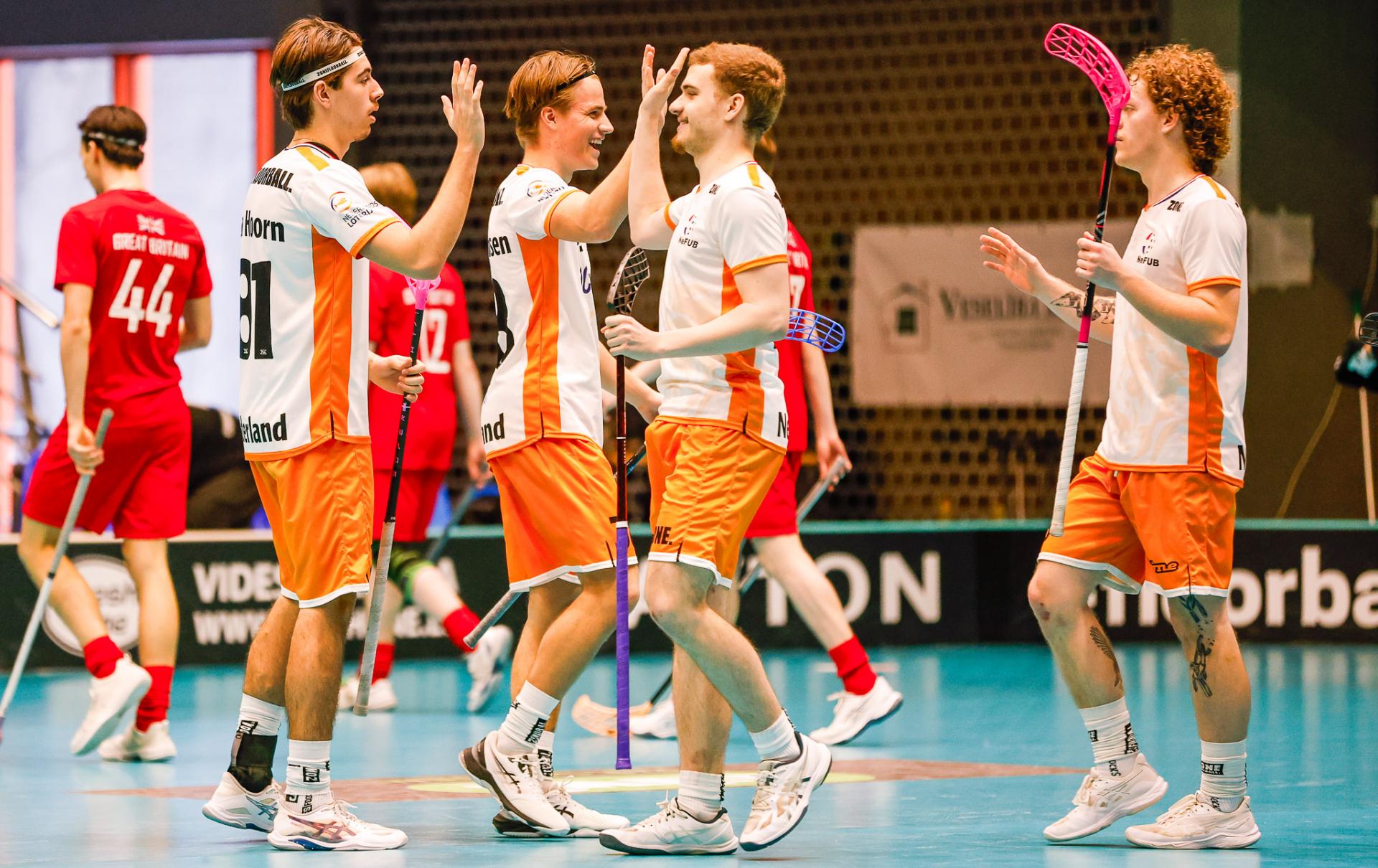 Bilder fra Liepājas Olimpiskais Centrs og VM-kvalifiseringen i 2026 mellom Storbritannia og Nederland 6. februar 2026.