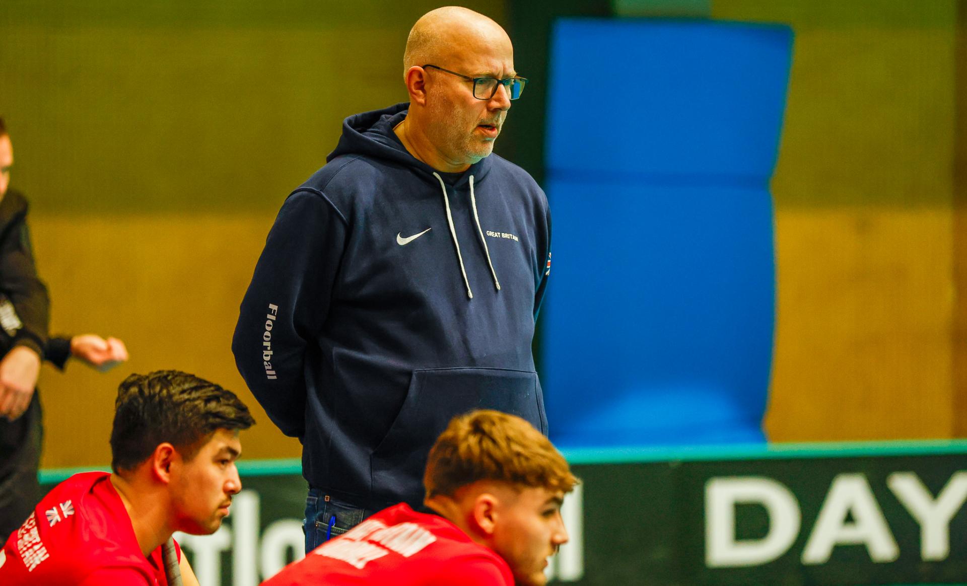 Bilder fra Liepājas Olimpiskais Centrs og VM-kvalifiseringen i 2026 mellom Storbritannia og Nederland 6. februar 2026.