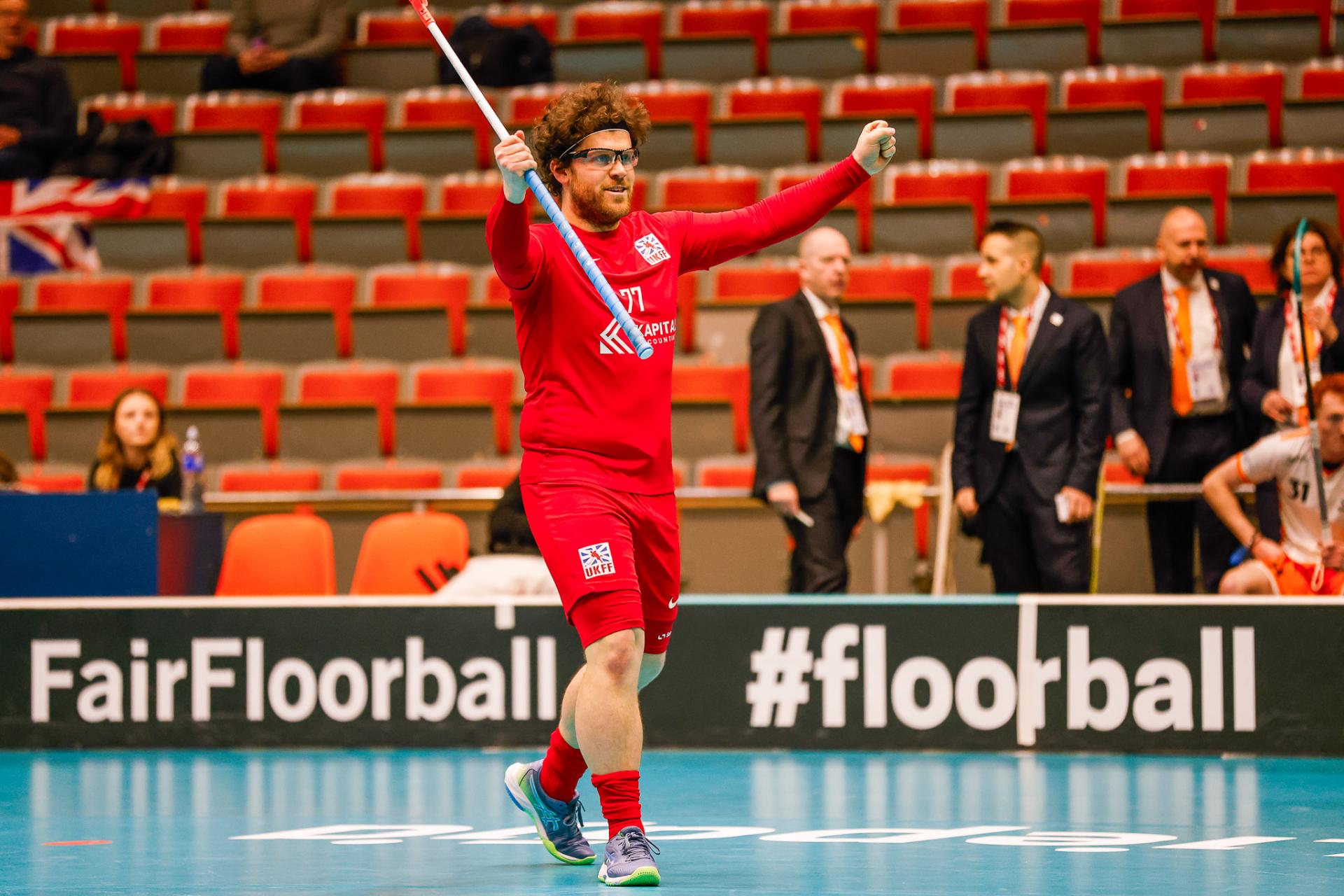 Bilder fra Liepājas Olimpiskais Centrs og VM-kvalifiseringen i 2026 mellom Storbritannia og Nederland 6. februar 2026.