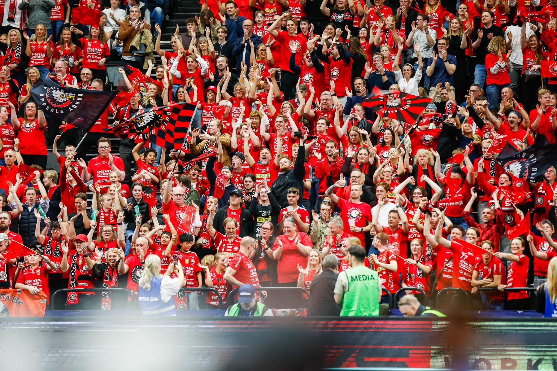 Bilder fra SM-finalen for menn mellom Storvreta og Falun i Avicii Arena 25. april  2026