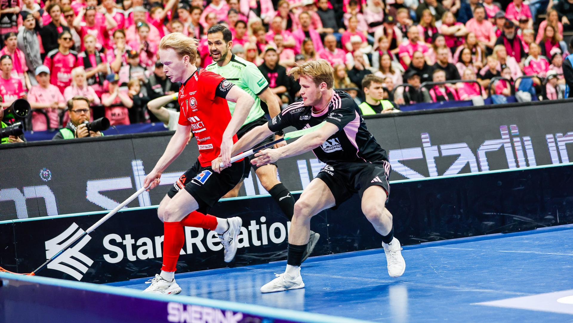Bilder fra SM-finalen for menn mellom Storvreta og Falun i Avicii Arena 25. april  2026