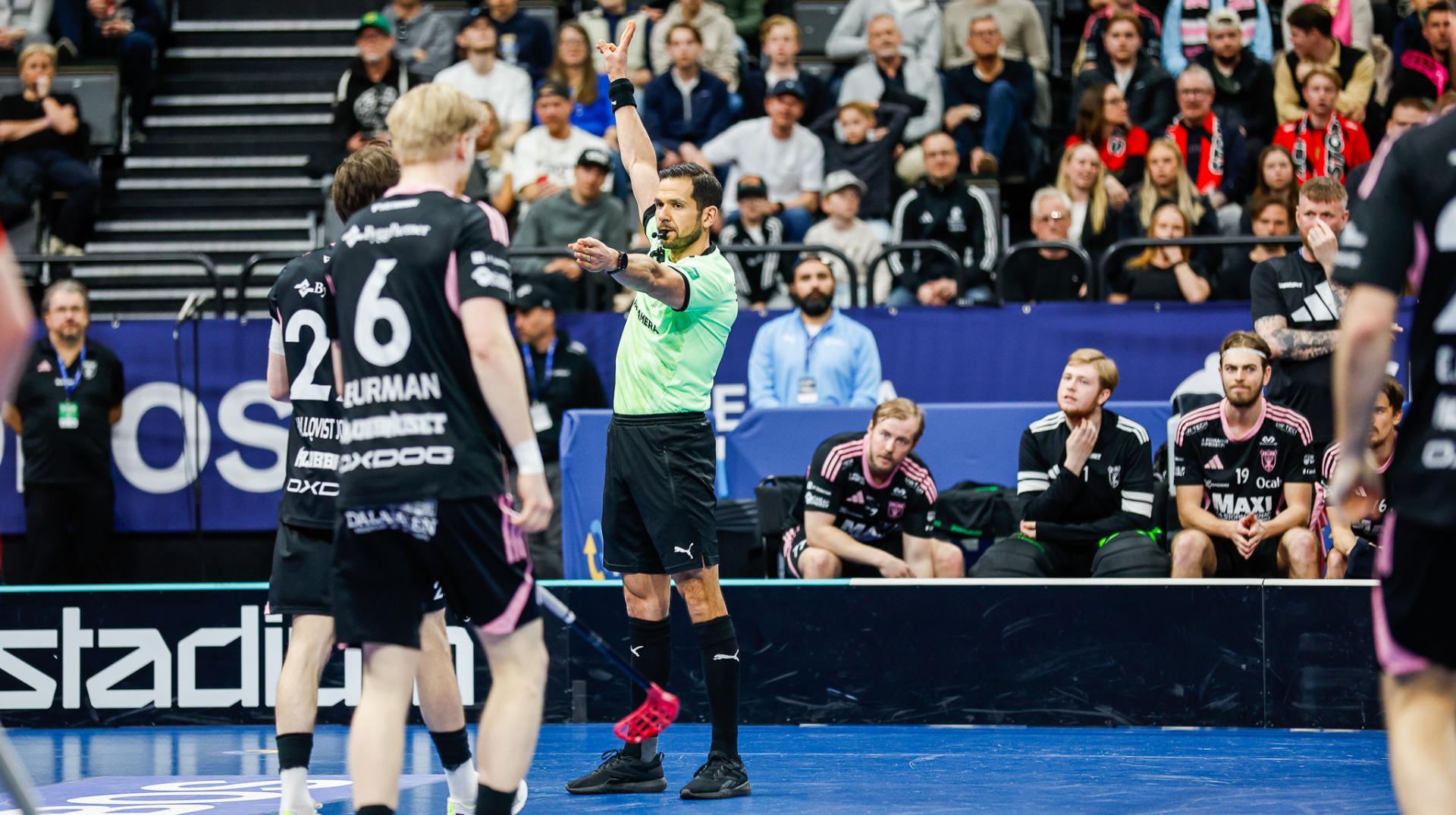 Bilder fra SM-finalen for menn mellom Storvreta og Falun i Avicii Arena 25. april  2026