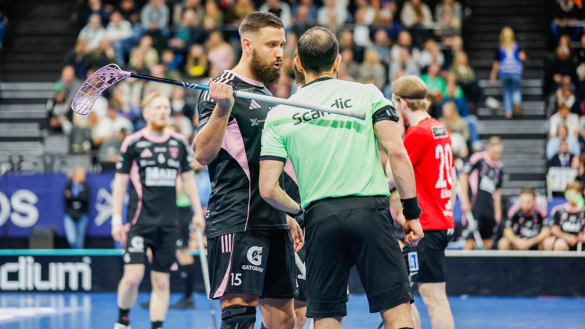 Bilder fra SM-finalen for menn mellom Storvreta og Falun i Avicii Arena 25. april  2026