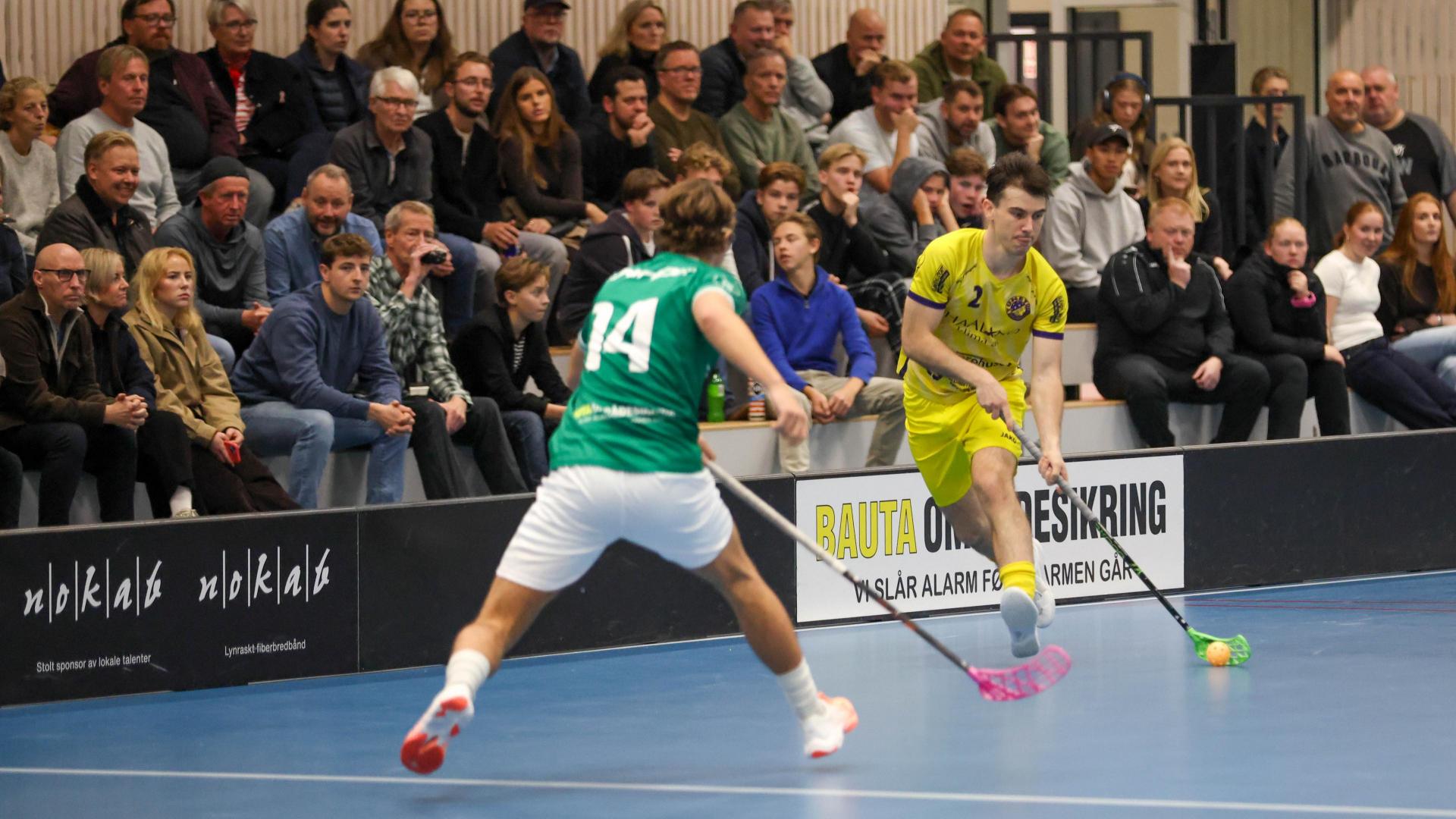 Bilder fra Slattumhallen og kampen mellom Gjelleråsen og Tunet i eliteserien for menn 2. oktober 2026.