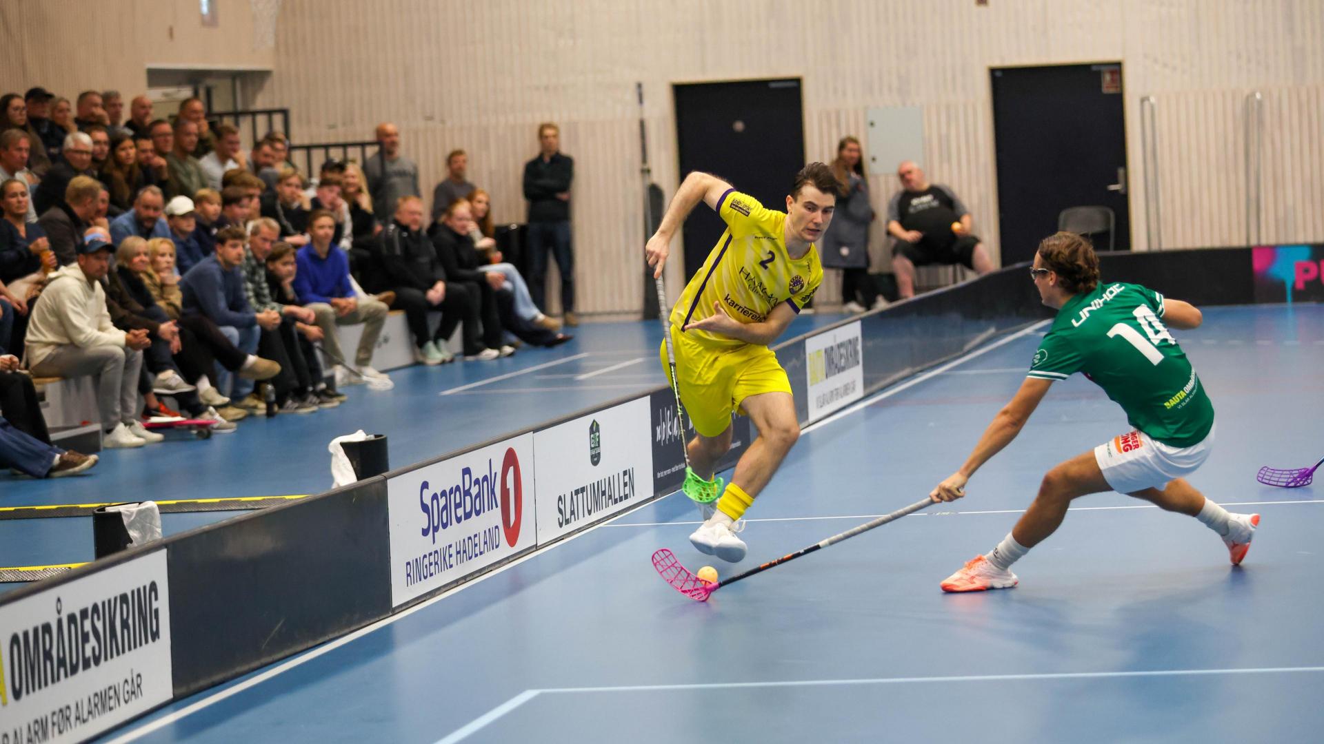 Bilder fra Slattumhallen og kampen mellom Gjelleråsen og Tunet i eliteserien for menn 2. oktober 2026.