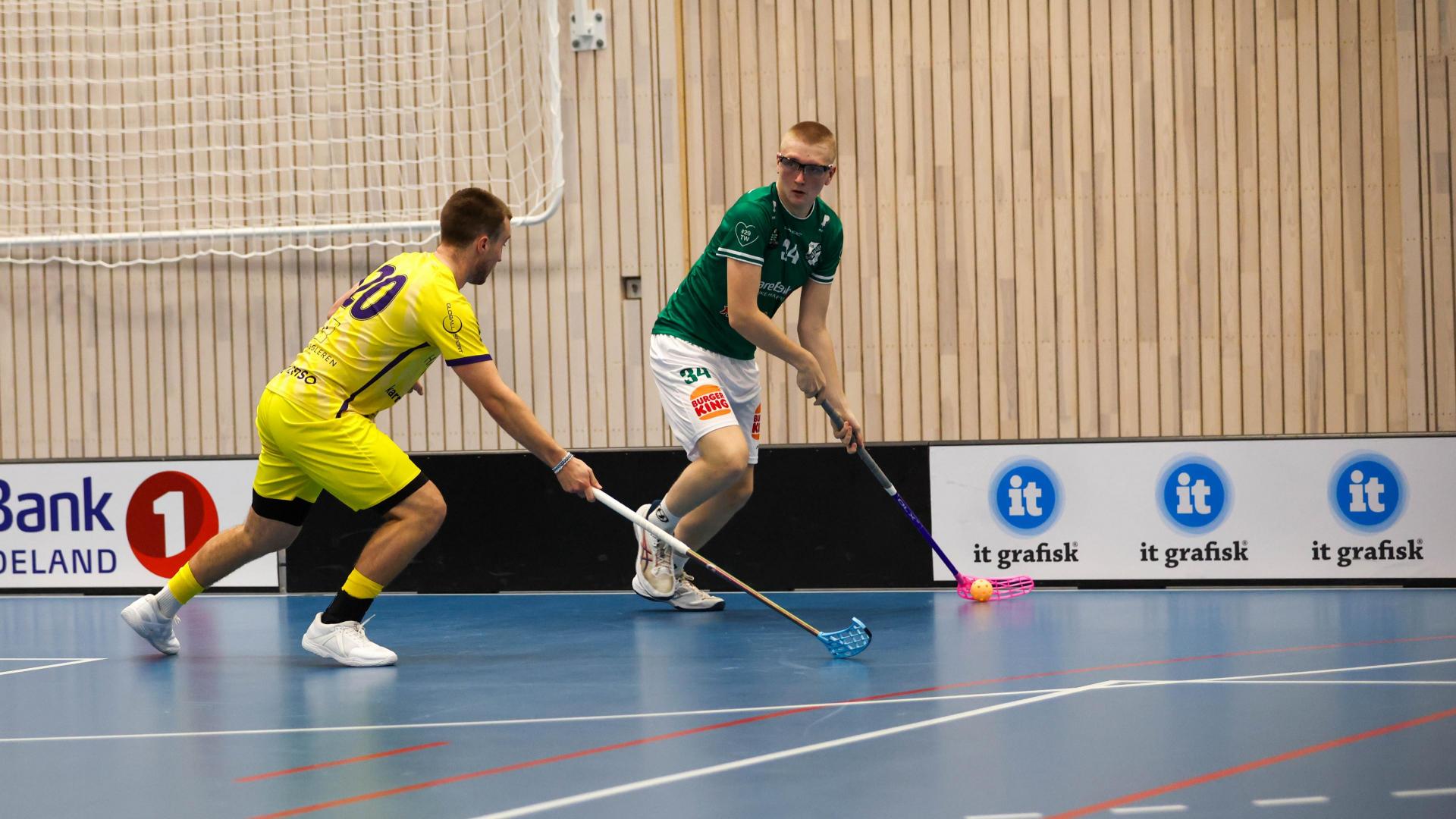 Bilder fra Slattumhallen og kampen mellom Gjelleråsen og Tunet i eliteserien for menn 2. oktober 2026.