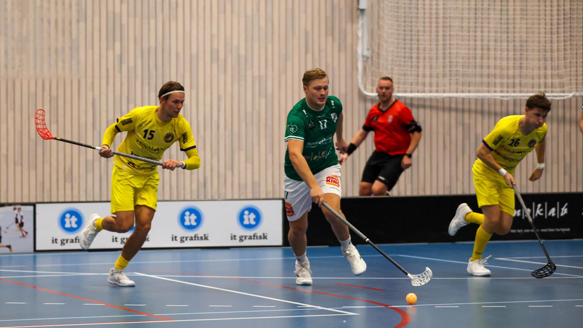 Bilder fra Slattumhallen og kampen mellom Gjelleråsen og Tunet i eliteserien for menn 2. oktober 2026.