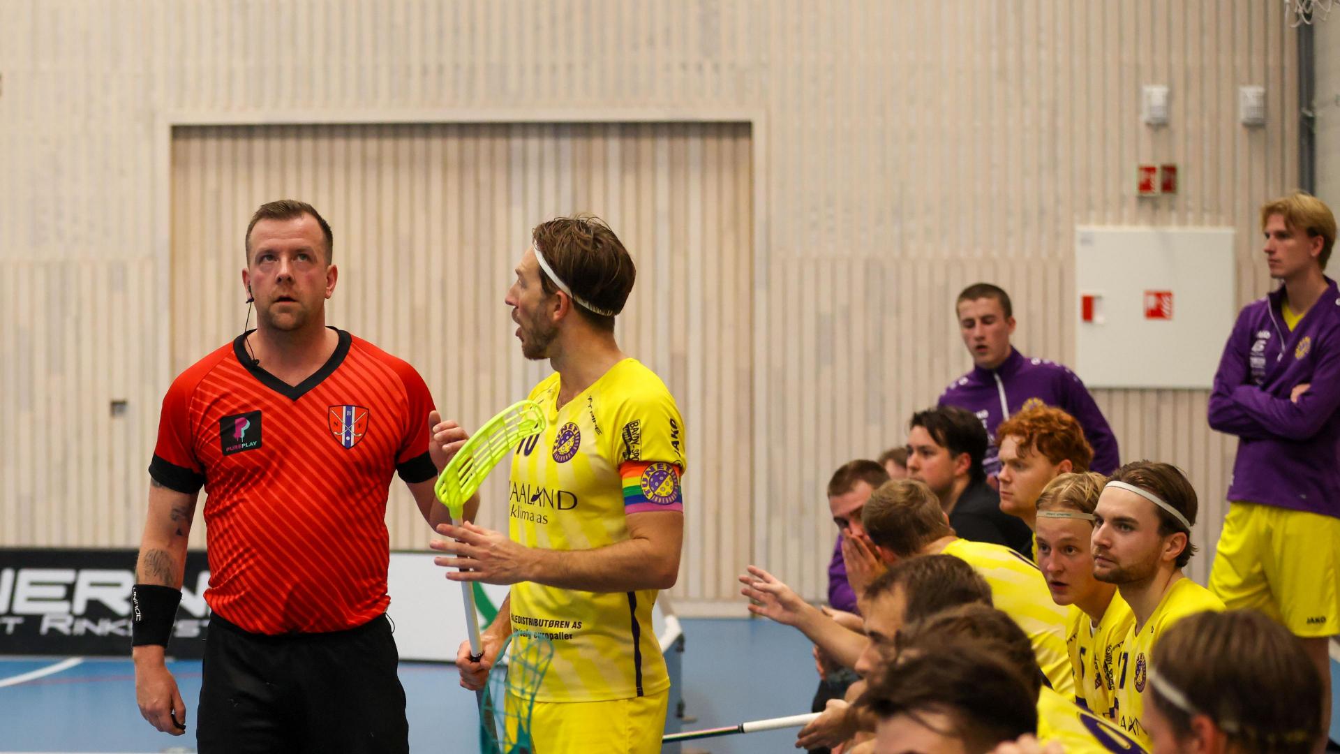 Bilder fra Slattumhallen og kampen mellom Gjelleråsen og Tunet i eliteserien for menn 2. oktober 2026.