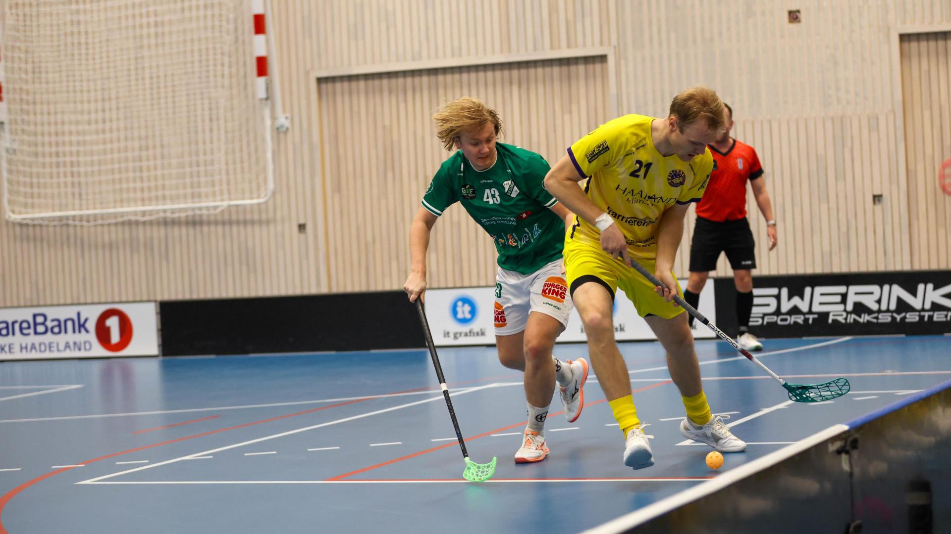 Bilder fra Slattumhallen og kampen mellom Gjelleråsen og Tunet i eliteserien for menn 2. oktober 2026.