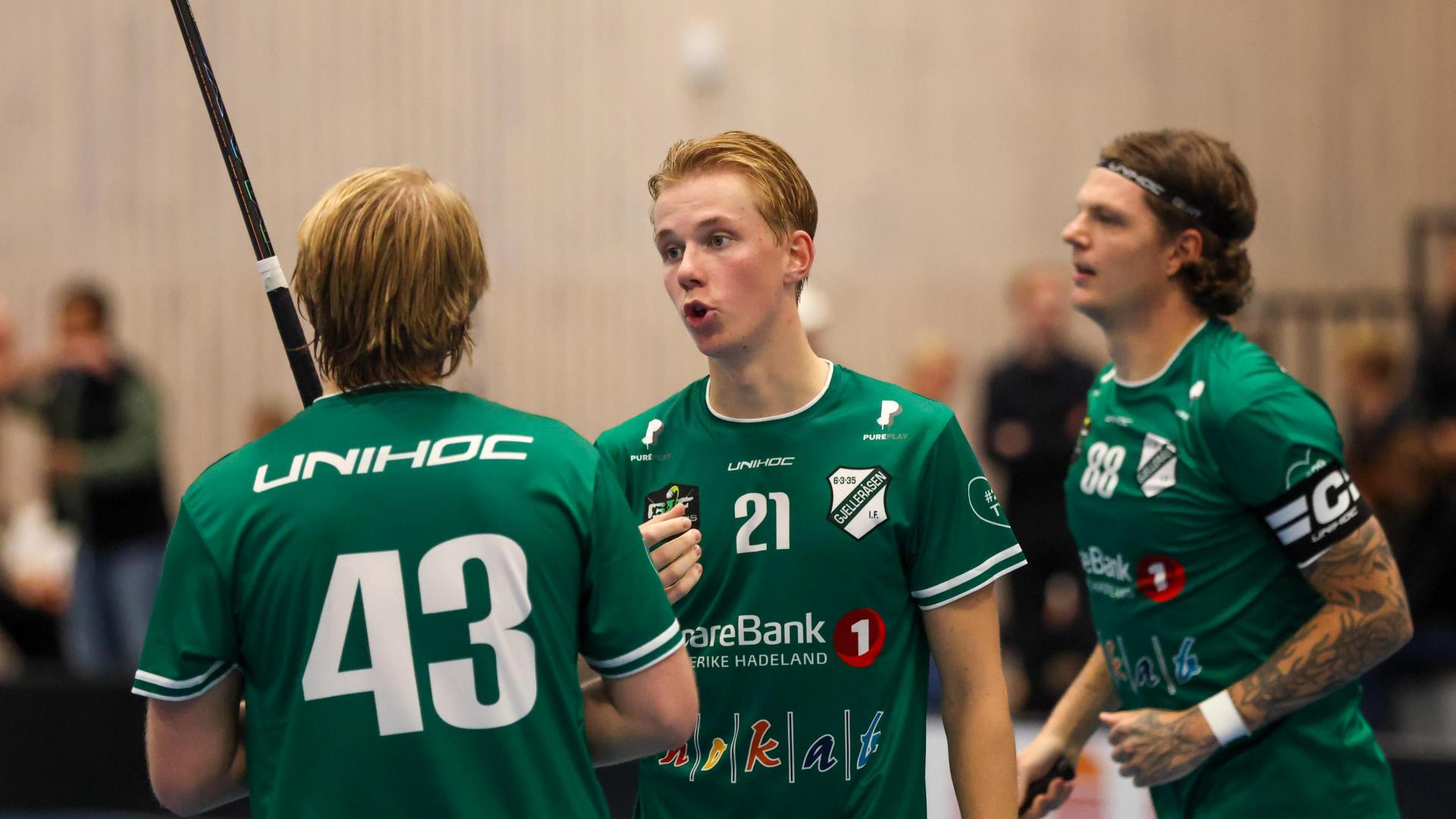 Bilder fra Slattumhallen og kampen mellom Gjelleråsen og Tunet i eliteserien for menn 2. oktober 2026.