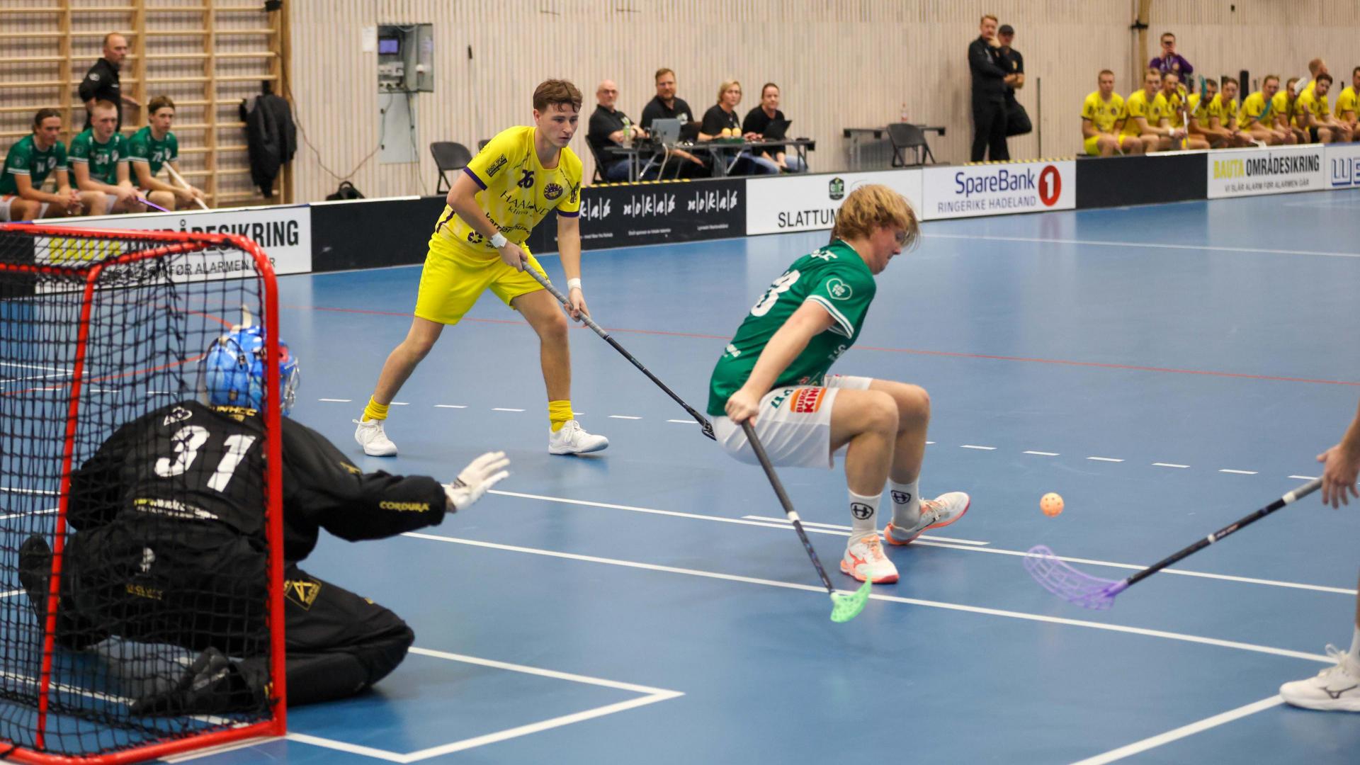 Bilder fra Slattumhallen og kampen mellom Gjelleråsen og Tunet i eliteserien for menn 2. oktober 2026.