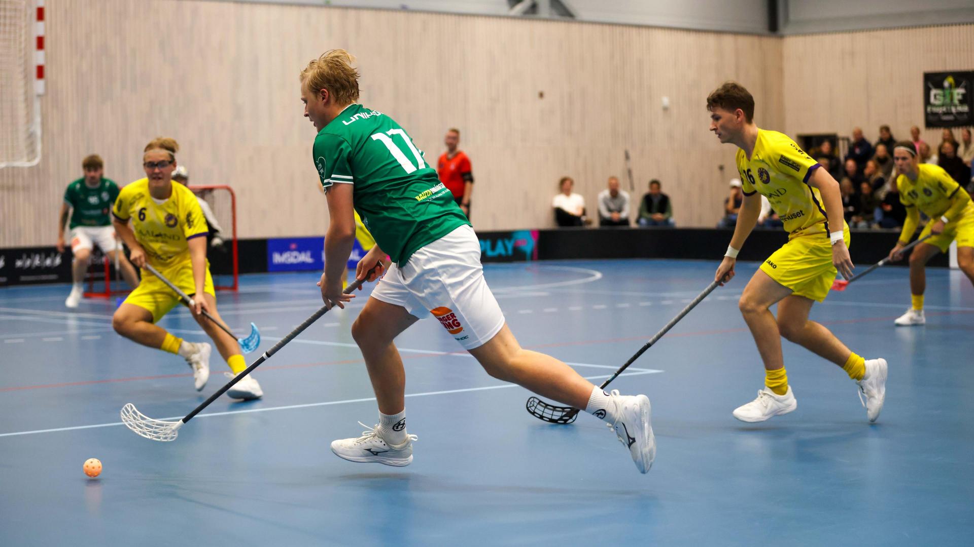 Bilder fra Slattumhallen og kampen mellom Gjelleråsen og Tunet i eliteserien for menn 2. oktober 2026.