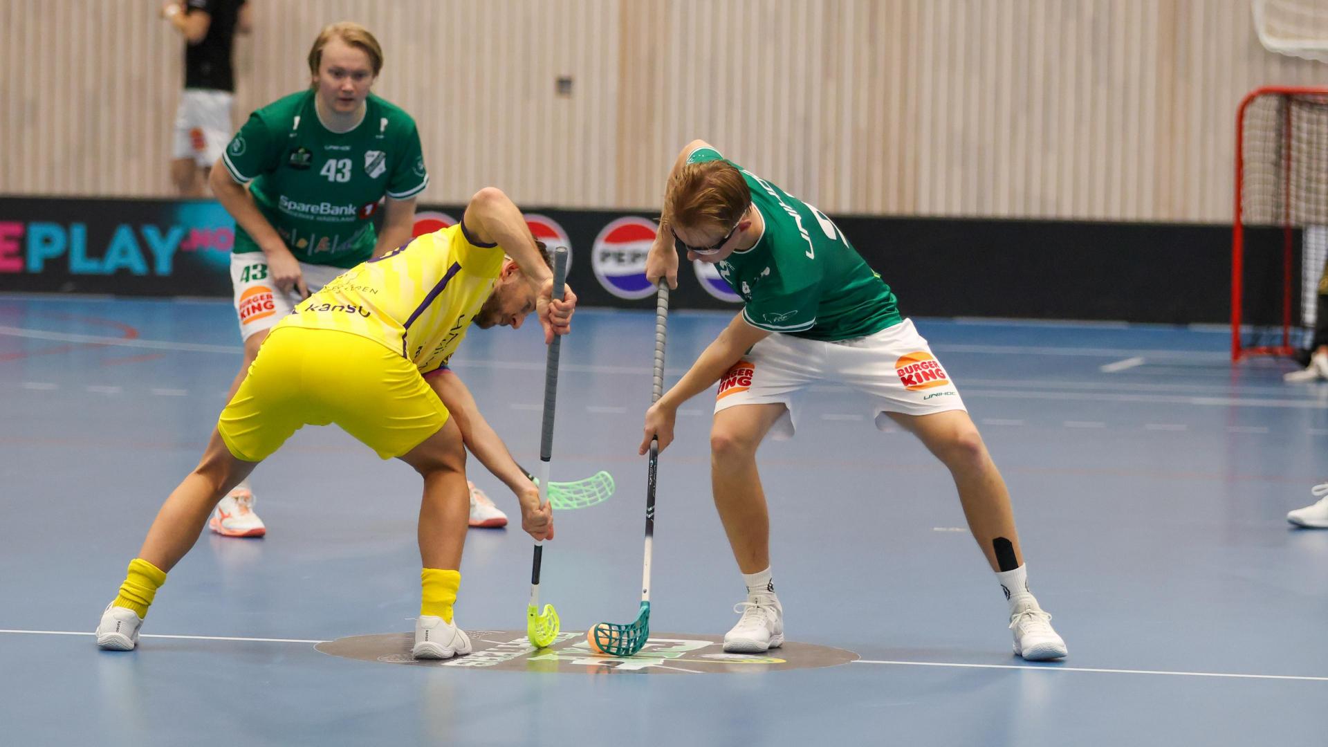 Bilder fra Slattumhallen og kampen mellom Gjelleråsen og Tunet i eliteserien for menn 2. oktober 2026.
