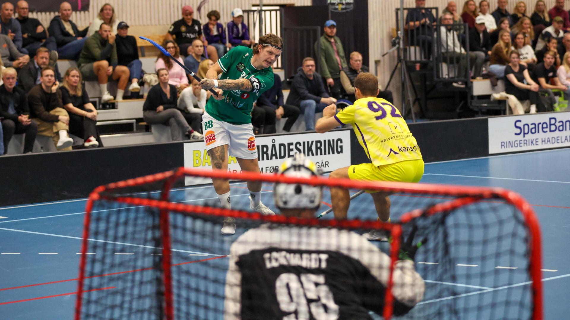 Bilder fra Slattumhallen og kampen mellom Gjelleråsen og Tunet i eliteserien for menn 2. oktober 2026.