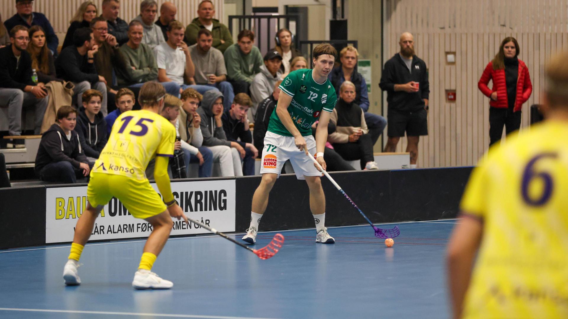 Bilder fra Slattumhallen og kampen mellom Gjelleråsen og Tunet i eliteserien for menn 2. oktober 2026.