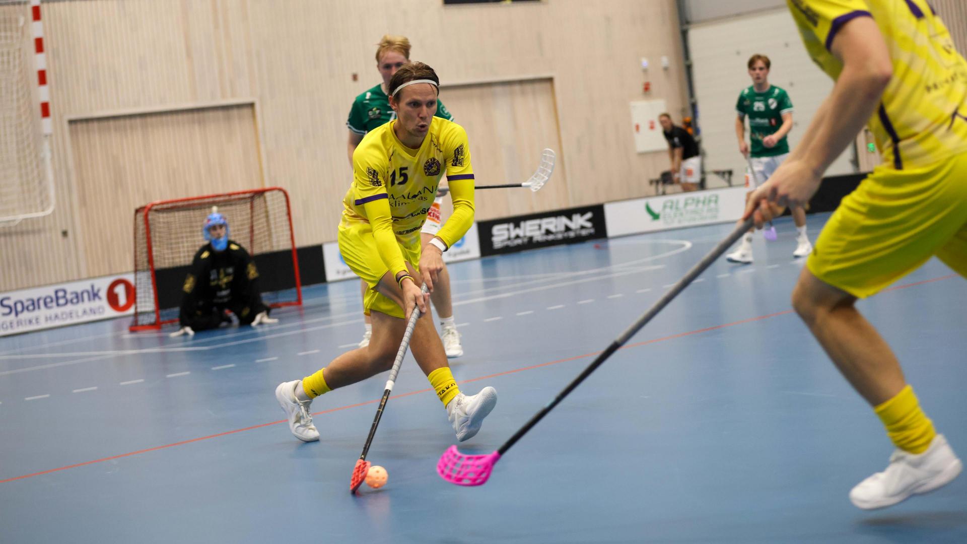 Bilder fra Slattumhallen og kampen mellom Gjelleråsen og Tunet i eliteserien for menn 2. oktober 2026.