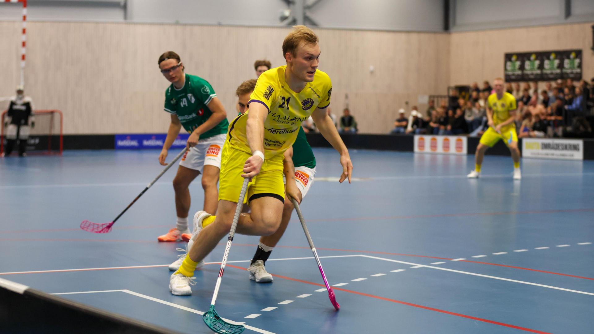 Bilder fra Slattumhallen og kampen mellom Gjelleråsen og Tunet i eliteserien for menn 2. oktober 2026.