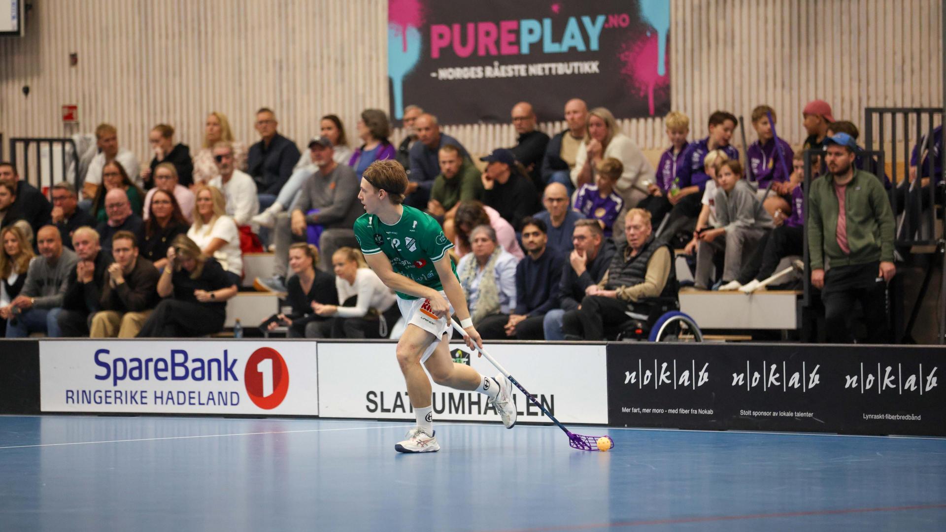 Bilder fra Slattumhallen og kampen mellom Gjelleråsen og Tunet i eliteserien for menn 2. oktober 2026.