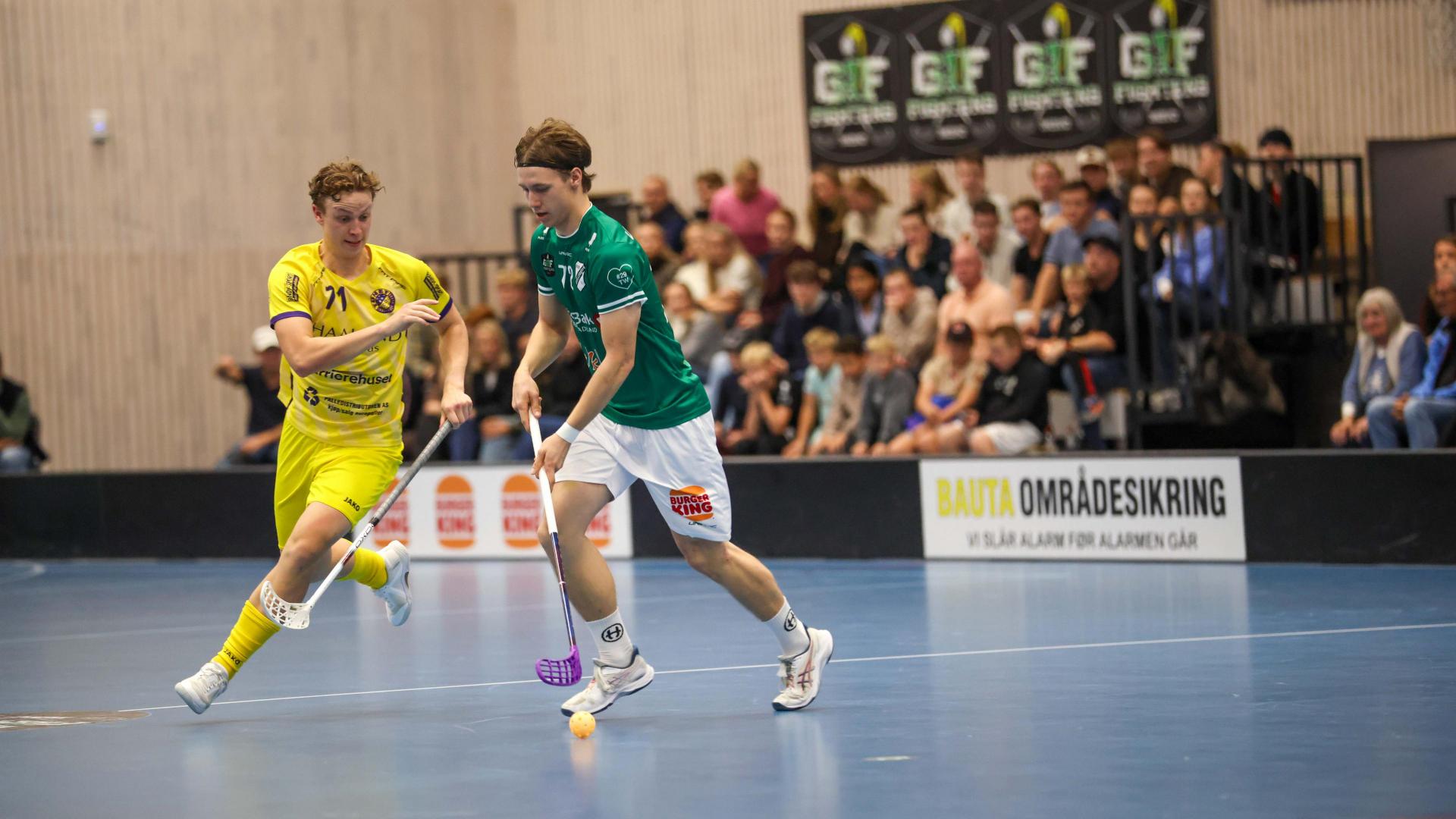 Bilder fra Slattumhallen og kampen mellom Gjelleråsen og Tunet i eliteserien for menn 2. oktober 2026.