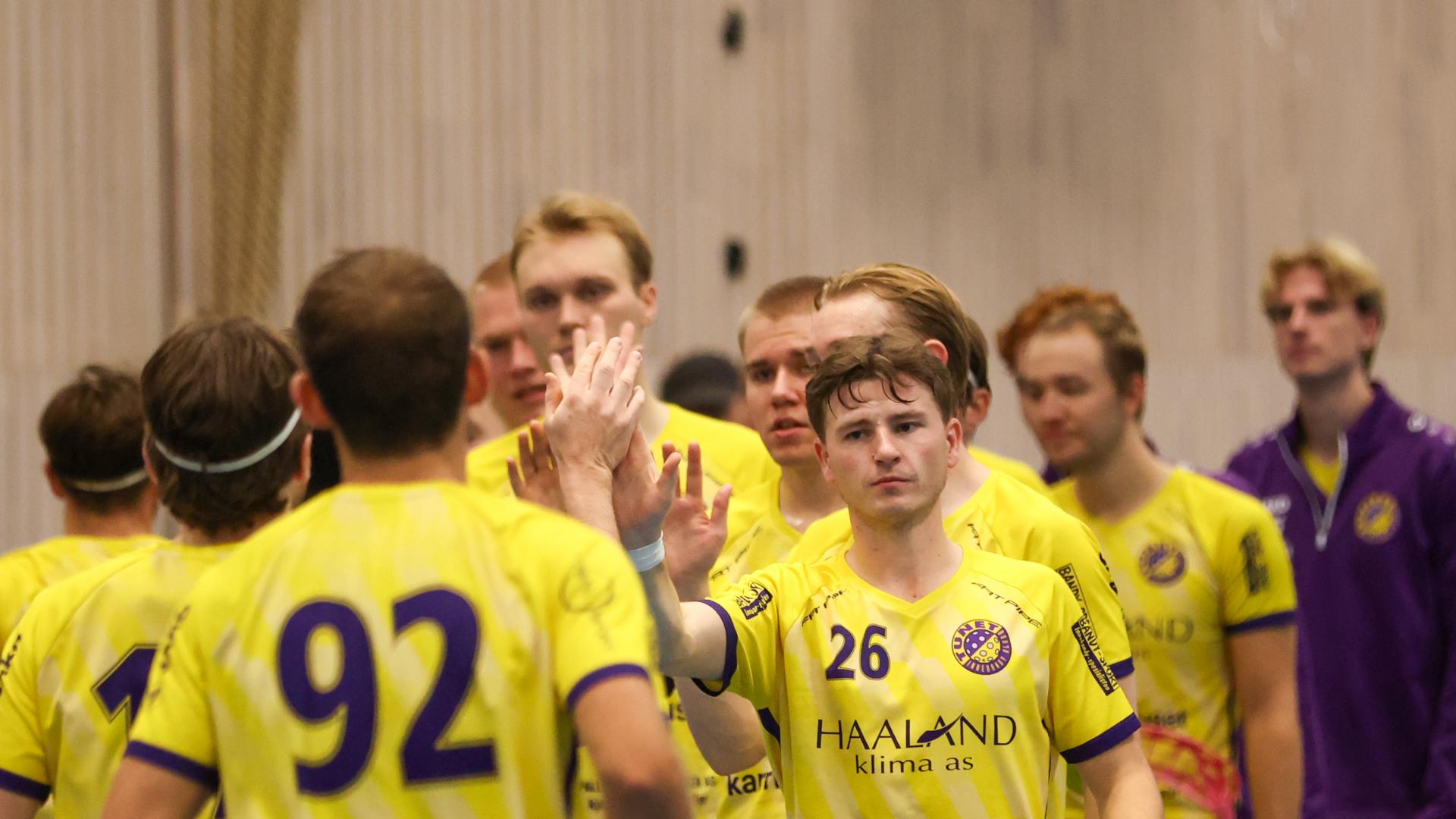 Bilder fra Slattumhallen og kampen mellom Gjelleråsen og Tunet i eliteserien for menn 2. oktober 2026.