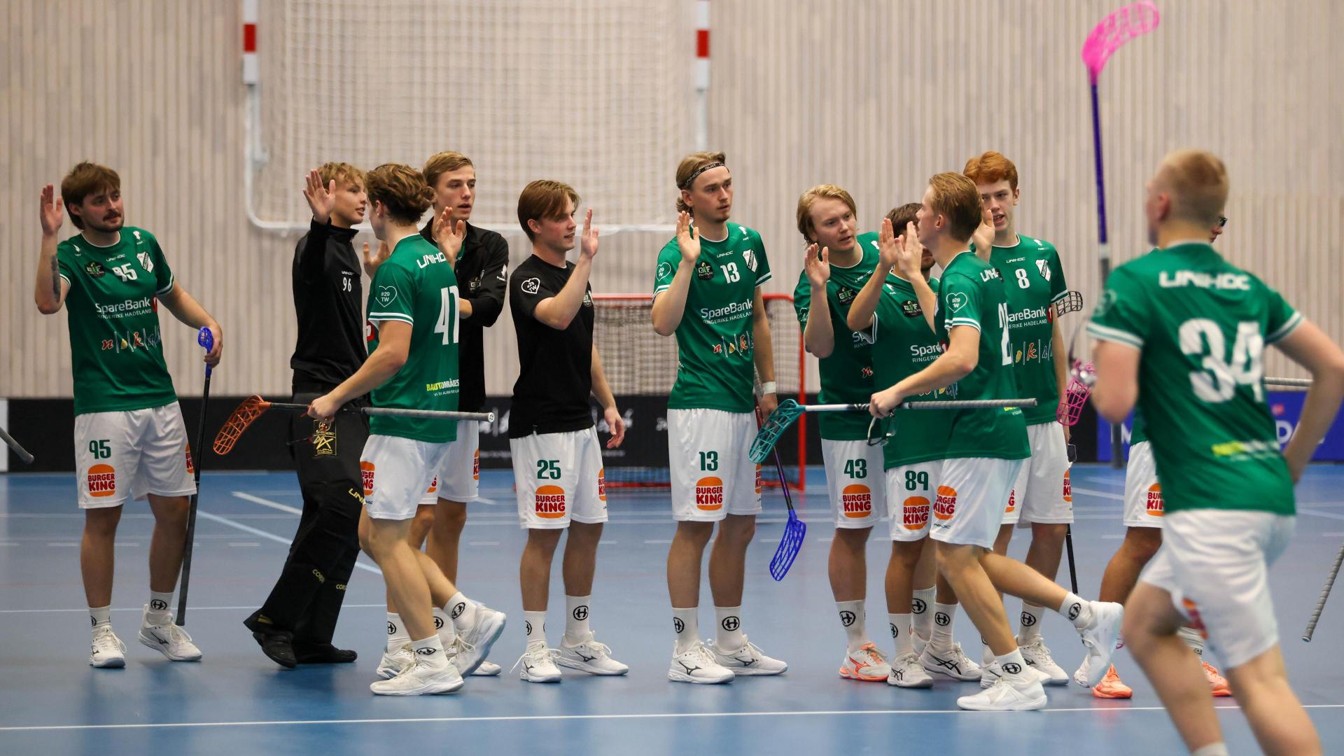 Bilder fra Slattumhallen og kampen mellom Gjelleråsen og Tunet i eliteserien for menn 2. oktober 2026.