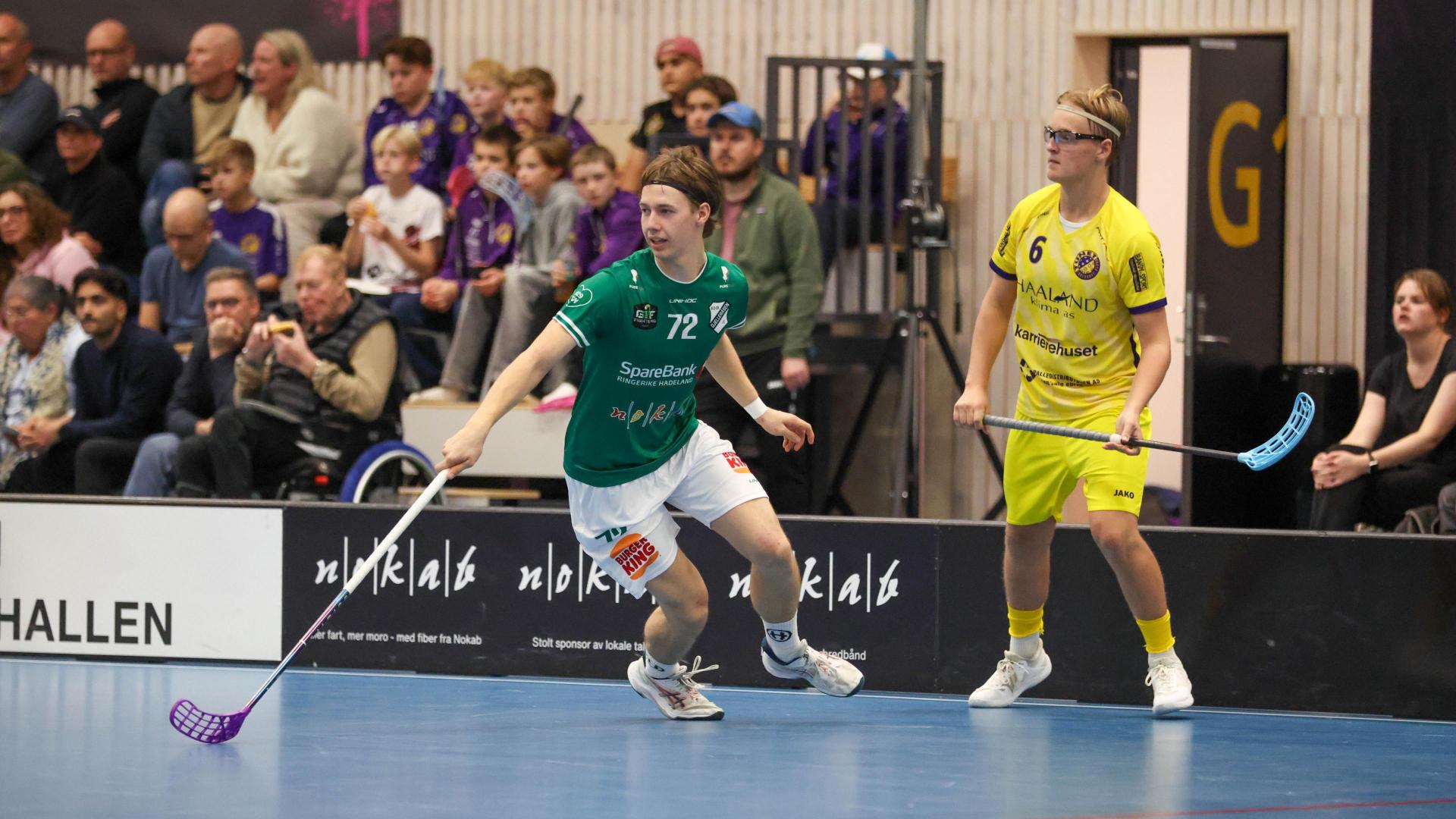 Bilder fra Slattumhallen og kampen mellom Gjelleråsen og Tunet i eliteserien for menn 2. oktober 2026.