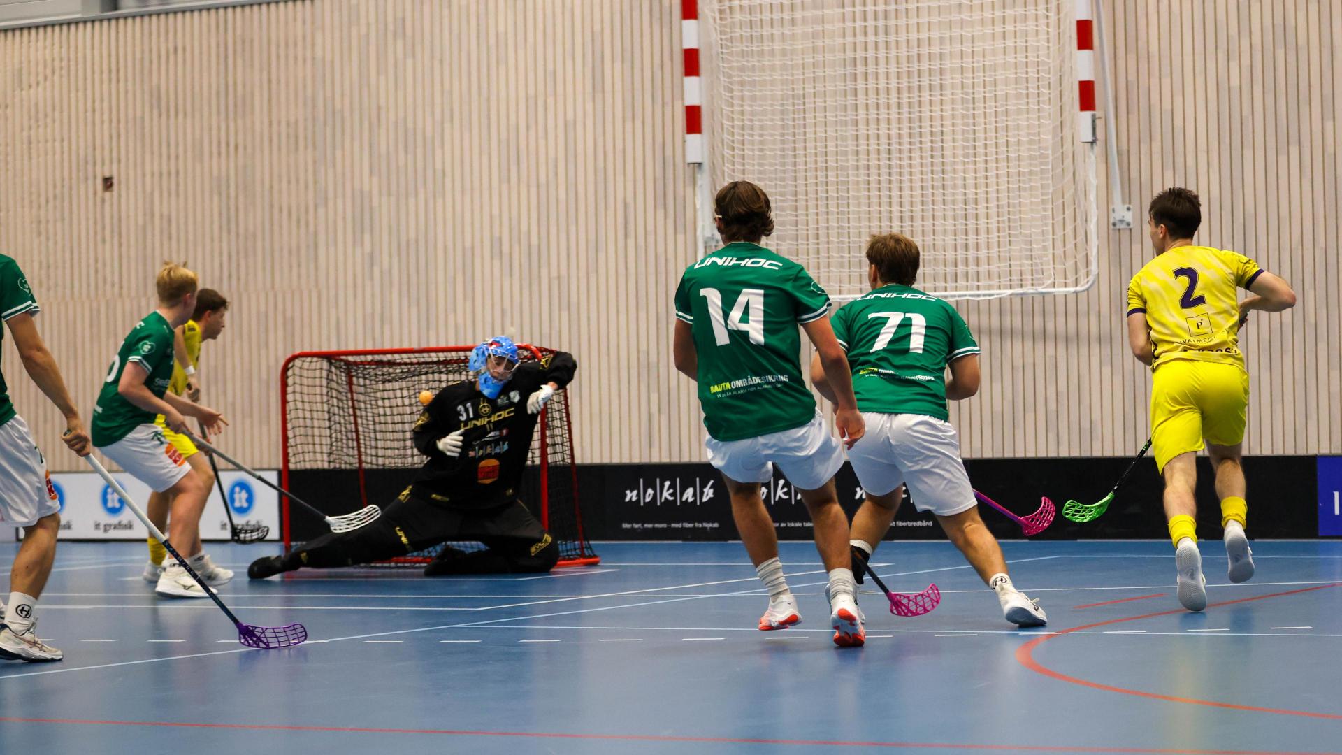 Bilder fra Slattumhallen og kampen mellom Gjelleråsen og Tunet i eliteserien for menn 2. oktober 2026.