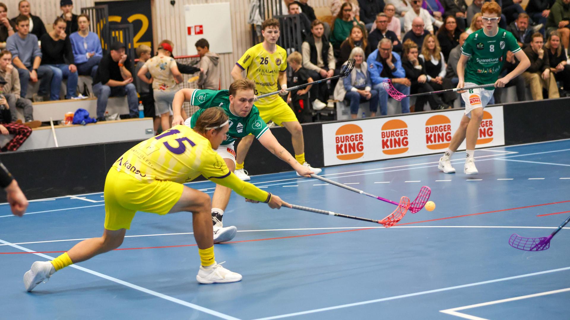 Bilder fra Slattumhallen og kampen mellom Gjelleråsen og Tunet i eliteserien for menn 2. oktober 2026.