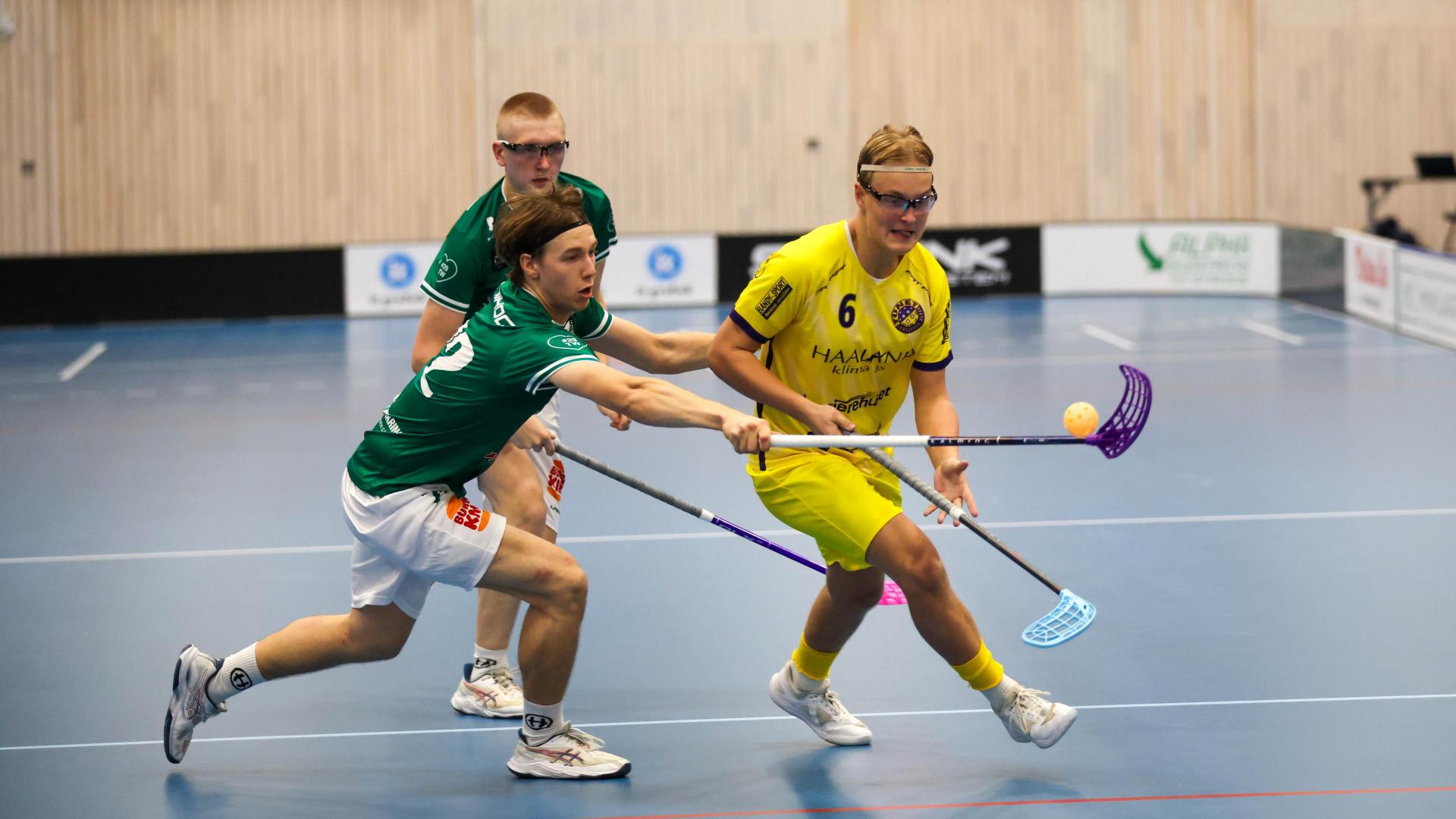 Bilder fra Slattumhallen og kampen mellom Gjelleråsen og Tunet i eliteserien for menn 2. oktober 2026.