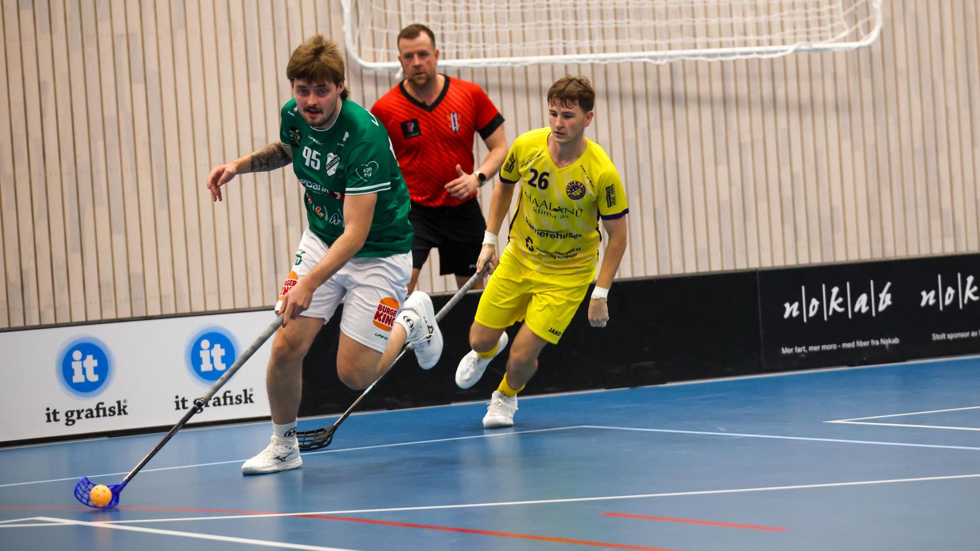 Bilder fra Slattumhallen og kampen mellom Gjelleråsen og Tunet i eliteserien for menn 2. oktober 2026.