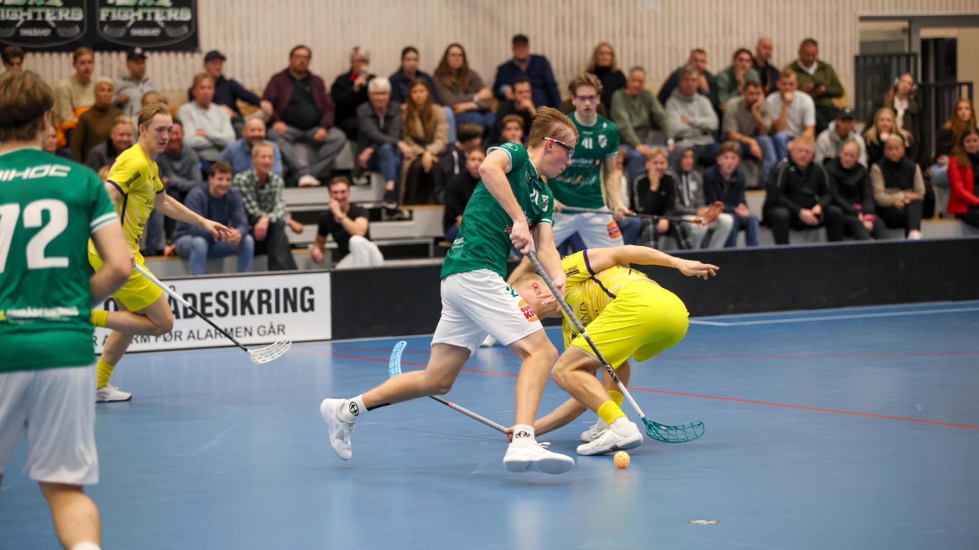 Bilder fra Slattumhallen og kampen mellom Gjelleråsen og Tunet i eliteserien for menn 2. oktober 2026.