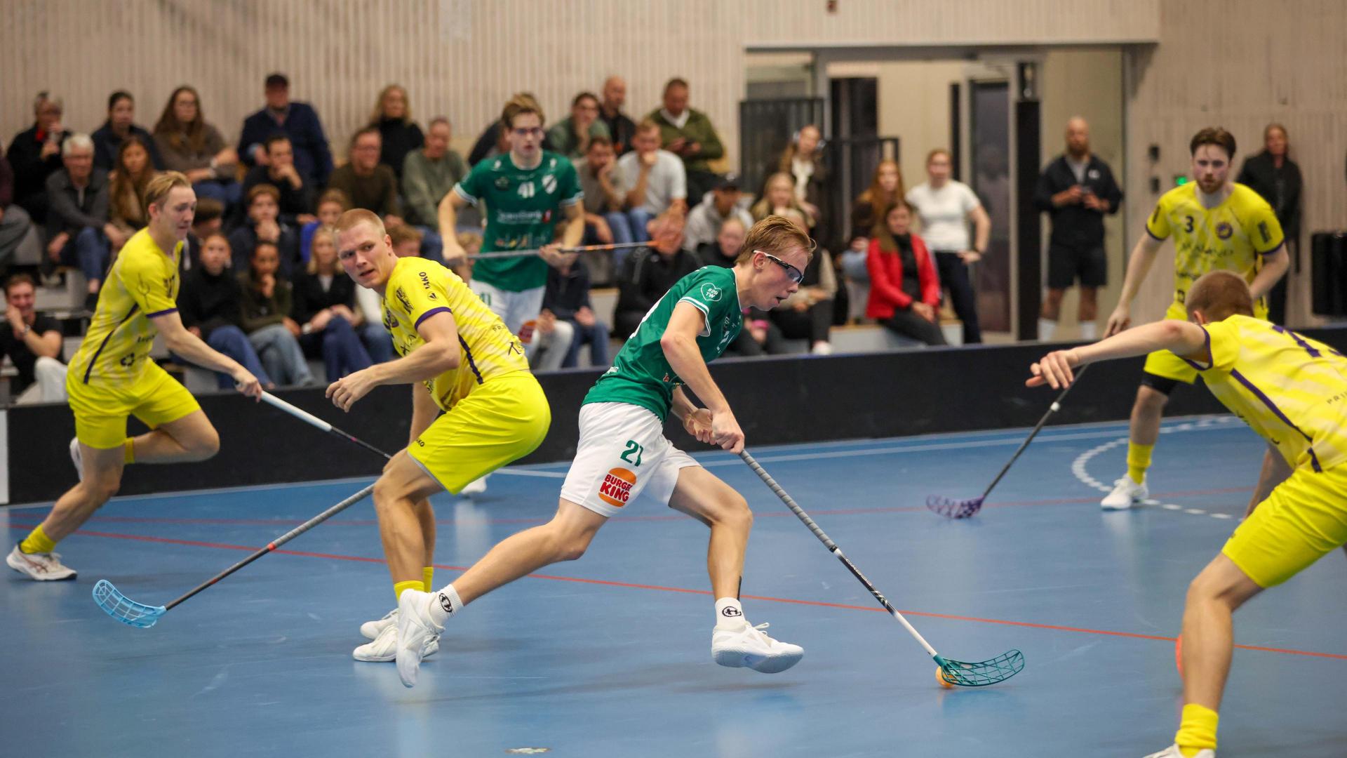 Bilder fra Slattumhallen og kampen mellom Gjelleråsen og Tunet i eliteserien for menn 2. oktober 2026.