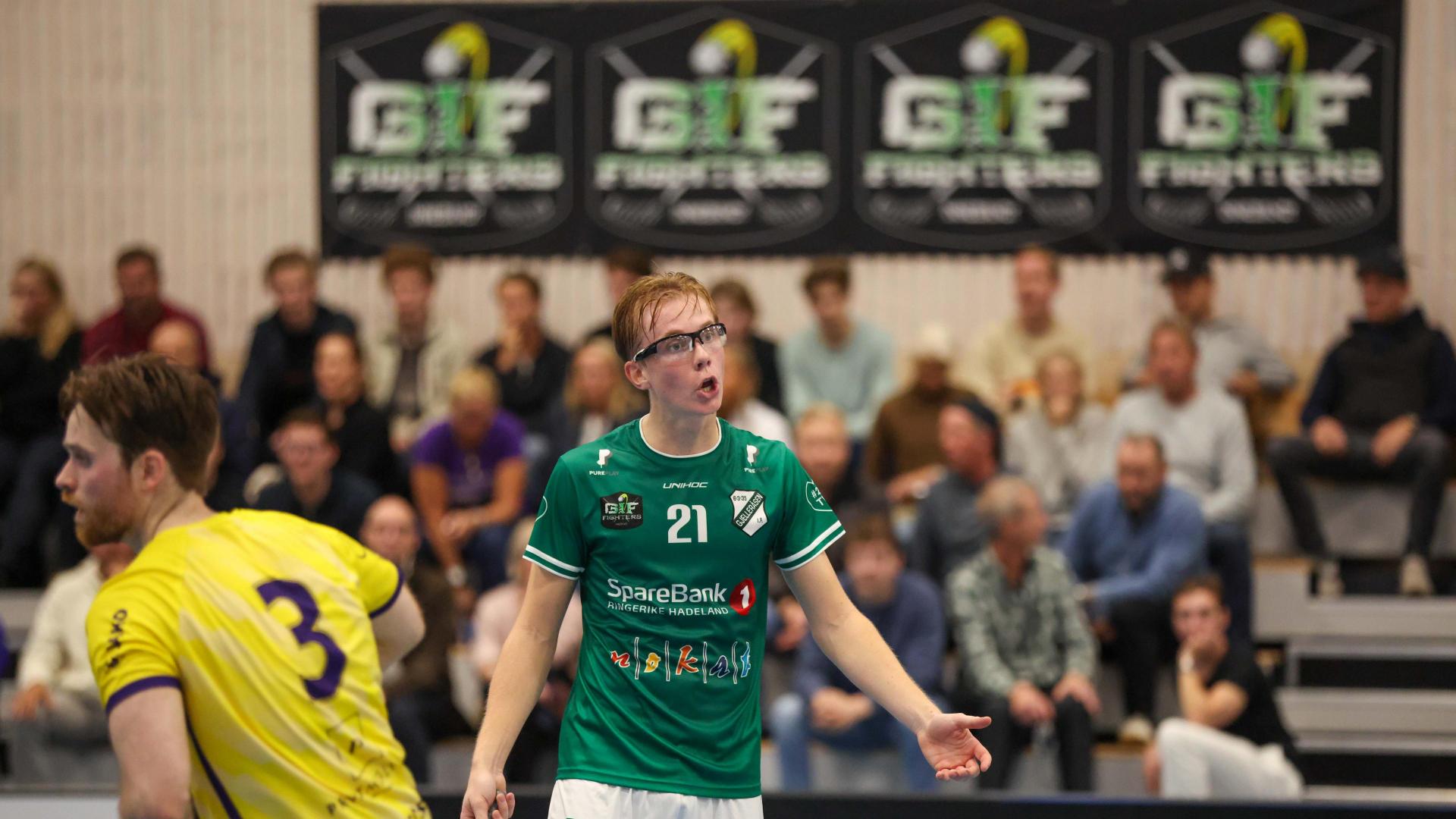 Bilder fra Slattumhallen og kampen mellom Gjelleråsen og Tunet i eliteserien for menn 2. oktober 2026.
