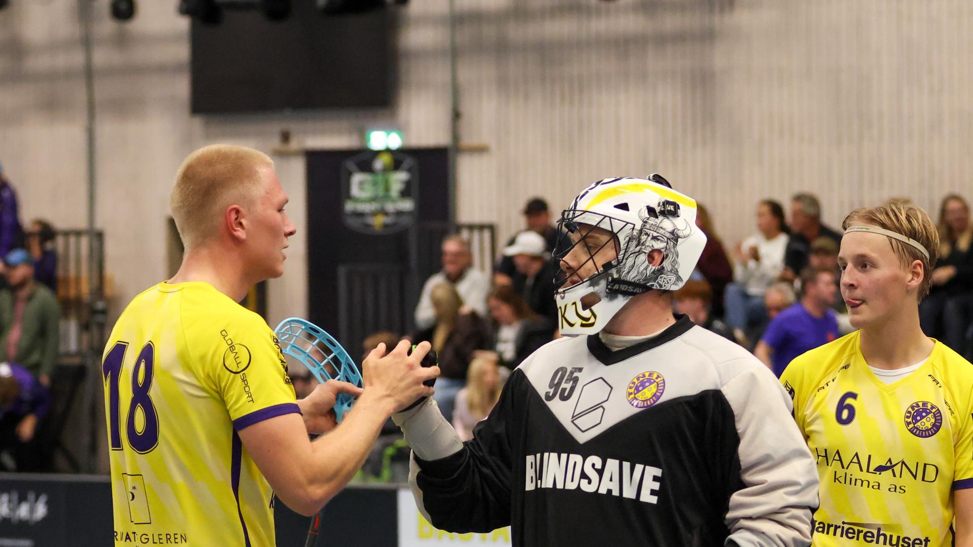 Bilder fra Slattumhallen og kampen mellom Gjelleråsen og Tunet i eliteserien for menn 2. oktober 2026.