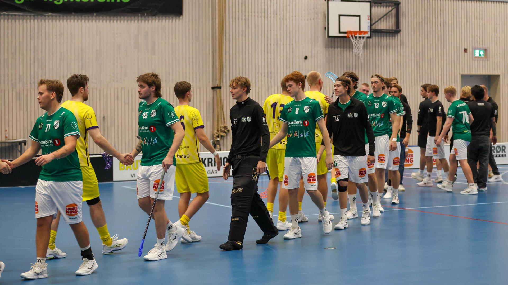 Bilder fra Slattumhallen og kampen mellom Gjelleråsen og Tunet i eliteserien for menn 2. oktober 2026.